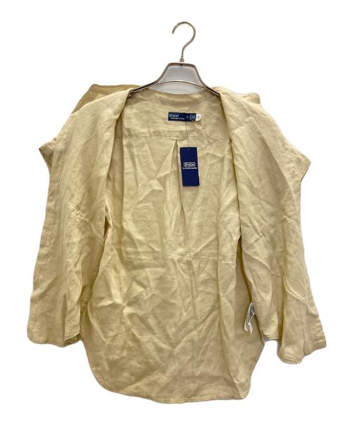 POLO RALPH LAUREN（ポロ・ラルフローレン）POLO RALPH LAUREN (ポロ・ラルフローレン) リネンN/Sシャツ ベージュ サイズ:00の古着・服飾アイテム