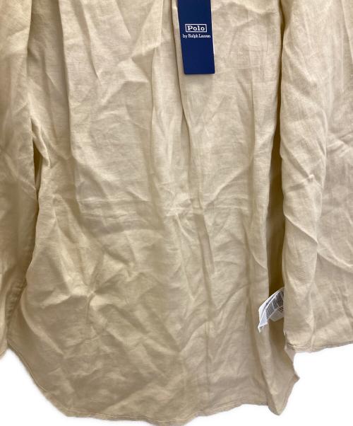 POLO RALPH LAUREN（ポロ・ラルフローレン）POLO RALPH LAUREN (ポロ・ラルフローレン) リネンN/Sシャツ ベージュ サイズ:00の古着・服飾アイテム