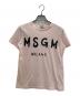 MSGM（エムエスジーエム）の古着「ロゴTシャツ」｜ピンク