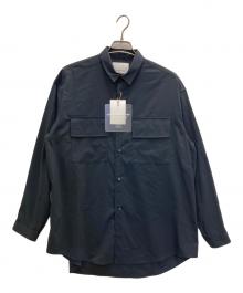 WHITE MOUNTAINEERING（ホワイトマウンテ二アニング）の古着「REGULAR COLLAR SHIRT」｜ネイビー