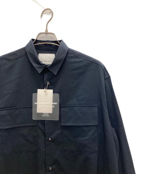 WHITE MOUNTAINEERING（ホワイトマウンテ二アニング）WHITE MOUNTAINEERING (ホワイトマウンテ二アニング) REGULAR COLLAR SHIRT ネイビー サイズ:1 未使用品の古着・服飾アイテム