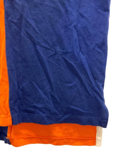 POLO RALPH LAUREN（ポロ・ラルフローレン）POLO RALPH LAUREN (ポロ・ラルフローレン) ビッグポニーポロシャツ オレンジ×ブルー サイズ:Mの古着・服飾アイテム