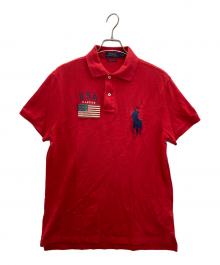 POLO RALPH LAUREN（ポロ・ラルフローレン）の古着「ビッグポニーポロシャツ」｜レッド