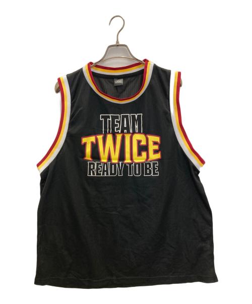 TWICE（トゥワイス）TWICE (トゥワイス) タンクトップ ブラック サイズ:FREEの古着・服飾アイテム