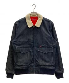 SUPREME（シュプリーム）の古着「10AW SHEARLING COLLAR DENIM BOMBER JACKET」｜インディゴ