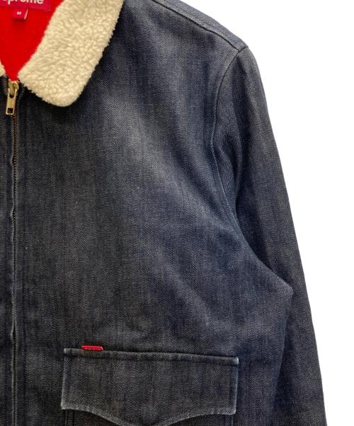 SUPREME（シュプリーム）SUPREME (シュプリーム) 10AW SHEARLING COLLAR DENIM BOMBER JACKET インディゴ サイズ:Mの古着・服飾アイテム