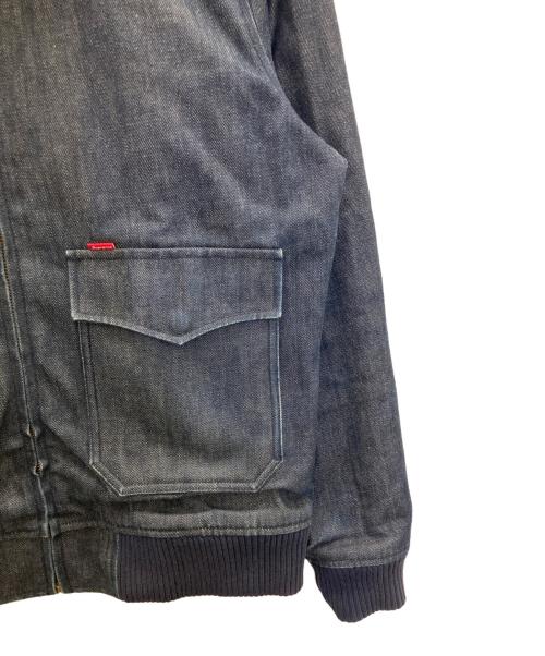 SUPREME（シュプリーム）SUPREME (シュプリーム) 10AW SHEARLING COLLAR DENIM BOMBER JACKET インディゴ サイズ:Mの古着・服飾アイテム