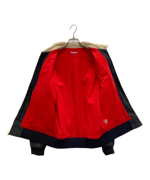 SUPREME（シュプリーム）SUPREME (シュプリーム) 10AW SHEARLING COLLAR DENIM BOMBER JACKET インディゴ サイズ:Mの古着・服飾アイテム