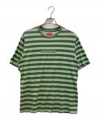 SUPREMEシュプリーム）の古着「22SS Reverse Stripe S/S Top/リバース ストライプ ショートスリーブ トップ」｜グリーン
