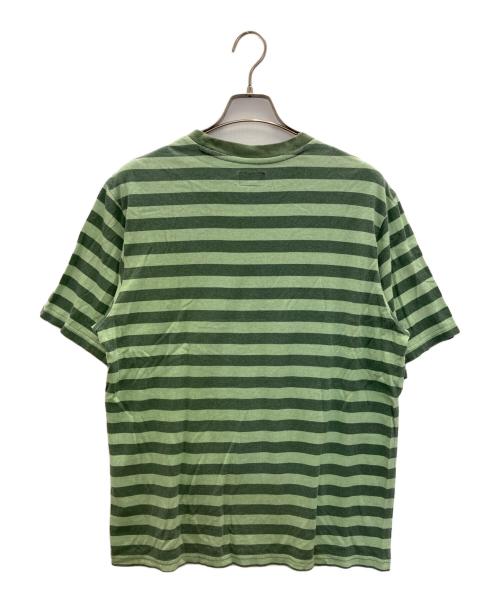 SUPREME（シュプリーム）Supreme (シュプリーム) 22SS Reverse Stripe S/S Top/リバース ストライプ ショートスリーブ トップ グリーン サイズ:Sの古着・服飾アイテム