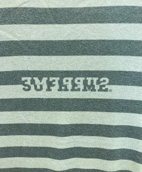 SUPREME（シュプリーム）Supreme (シュプリーム) 22SS Reverse Stripe S/S Top/リバース ストライプ ショートスリーブ トップ グリーン サイズ:Sの古着・服飾アイテム