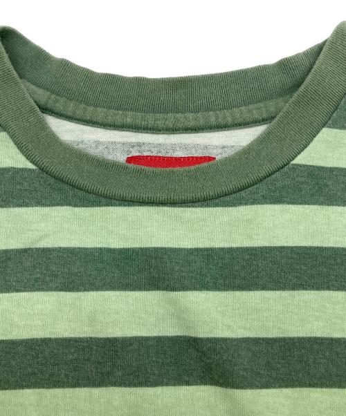 SUPREME（シュプリーム）Supreme (シュプリーム) 22SS Reverse Stripe S/S Top/リバース ストライプ ショートスリーブ トップ グリーン サイズ:Sの古着・服飾アイテム