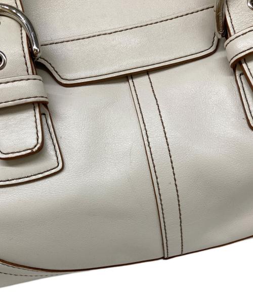 COACH（コーチ）COACH (コーチ) ハンドバッグ アイボリーの古着・服飾アイテム