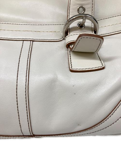 COACH（コーチ）COACH (コーチ) ハンドバッグ アイボリーの古着・服飾アイテム