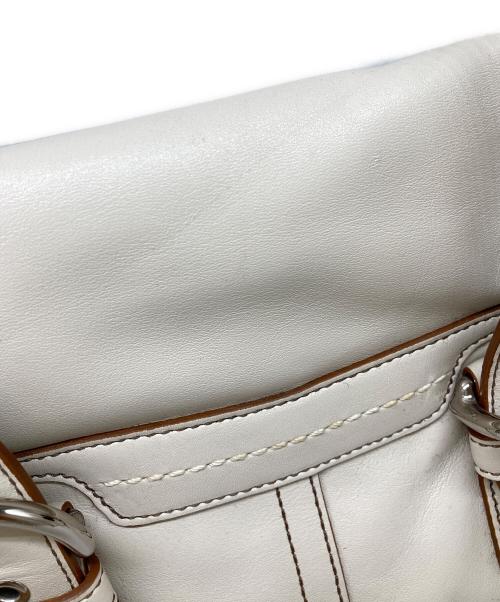 COACH（コーチ）COACH (コーチ) ハンドバッグ アイボリーの古着・服飾アイテム