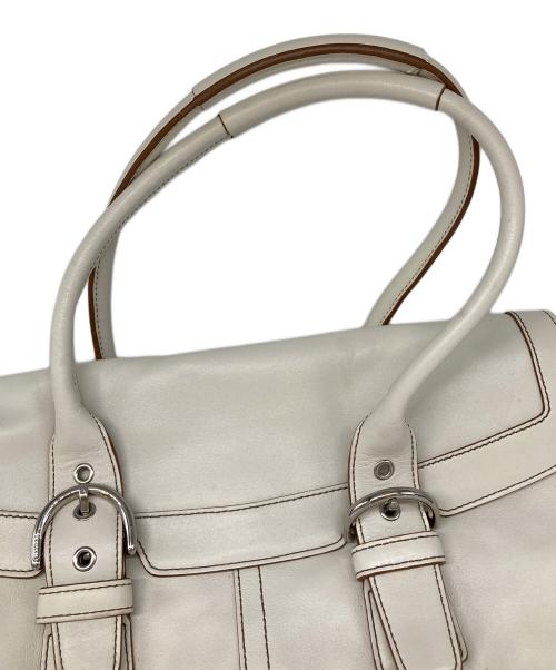 COACH（コーチ）COACH (コーチ) ハンドバッグ アイボリーの古着・服飾アイテム