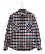 OFFWHITEオフホワイト）の古着「チェックネルシャツ」｜グレー