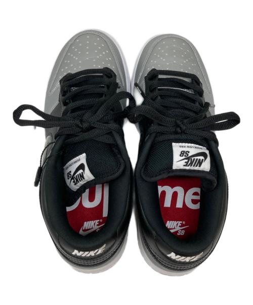 NIKE SB（ナイキエスビー）NIKE SB (ナイキエスビー) Supreme (シュプリーム) Dunk Low Metallic Silver/Black シルバー×ブラック サイズ:25.5㎝の古着・服飾アイテム