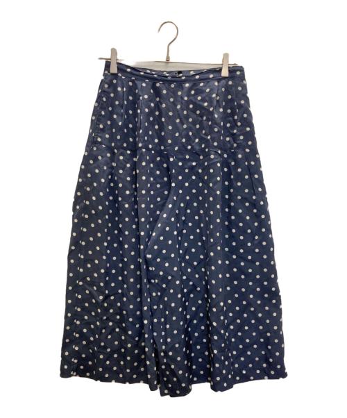 tricot COMME des GARCONS（トリココムデギャルソン）tricot COMME des GARCONS (トリココムデギャルソン) ドット柄ガウチョパンツ ネイビー サイズ:Mの古着・服飾アイテム