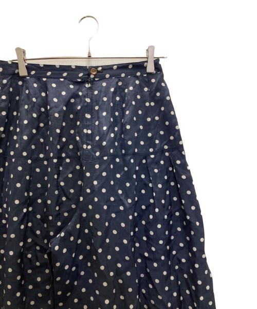 tricot COMME des GARCONS（トリココムデギャルソン）tricot COMME des GARCONS (トリココムデギャルソン) ドット柄ガウチョパンツ ネイビー サイズ:Mの古着・服飾アイテム
