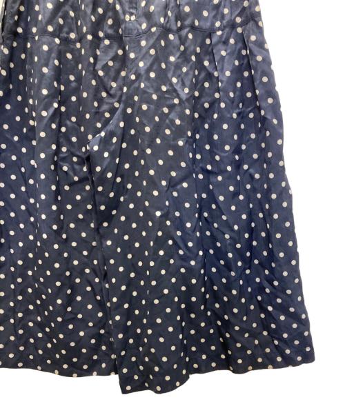 tricot COMME des GARCONS（トリココムデギャルソン）tricot COMME des GARCONS (トリココムデギャルソン) ドット柄ガウチョパンツ ネイビー サイズ:Mの古着・服飾アイテム