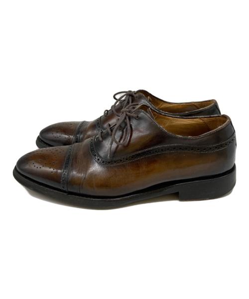 MECCARIELLO（メッカリエロ）MECCARIELLO (メッカリエロ) ストレートチップシューズ ブラウン サイズ:6の古着・服飾アイテム