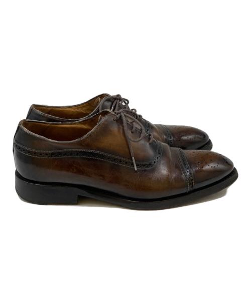 MECCARIELLO（メッカリエロ）MECCARIELLO (メッカリエロ) ストレートチップシューズ ブラウン サイズ:6の古着・服飾アイテム