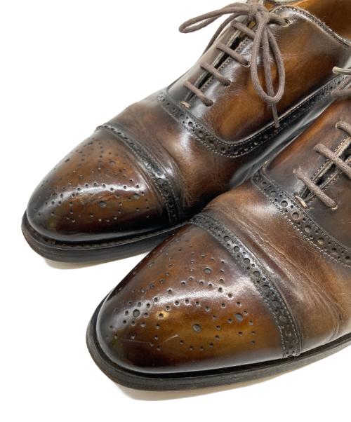 MECCARIELLO（メッカリエロ）MECCARIELLO (メッカリエロ) ストレートチップシューズ ブラウン サイズ:6の古着・服飾アイテム