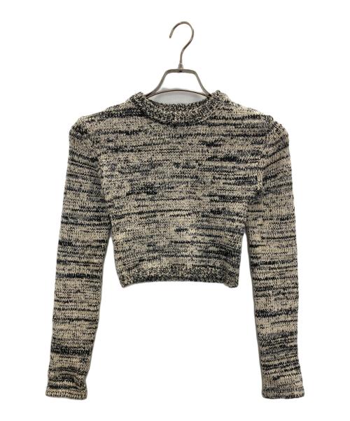 CLANE（クラネ）CLANE (クラネ) COTTON SHORT KNIT TOPS ベージュ サイズ:1の古着・服飾アイテム