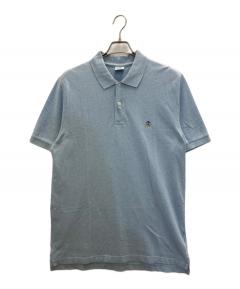 中古・古着通販】BRIONI (ブリオーニ) ロゴ刺繍ポロシャツ ブルー