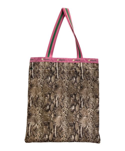 LeSportsac（レスポートサック）LeSportsac (レスポートサック) MUVEIL (ミュベール) トートバッグ ブラウンの古着・服飾アイテム
