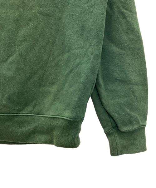 maison kitsune（メゾンキツネ）MAISON KITSUNE (メゾンキツネ) BOLD FOX HEAD PATCH スウェット グリーン サイズ:Mの古着・服飾アイテム