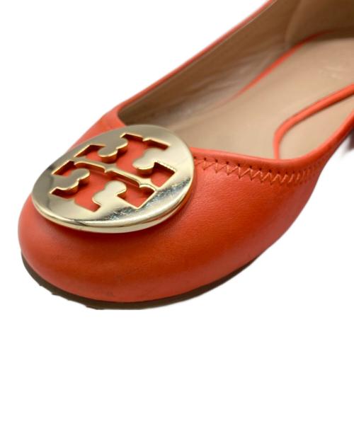 TORY BURCH（トリーバーチ）TORY BURCH (トリーバーチ) フラットパンプス オレンジ サイズ:6 2/1の古着・服飾アイテム