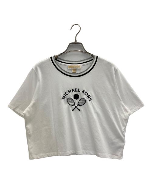 MICHAEL KORS（マイケルコース）MICHAEL KORS (マイケルコース) 刺繍入りTシャツ ホワイト サイズ:XLの古着・服飾アイテム