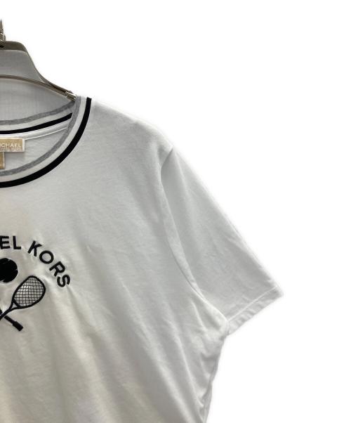 MICHAEL KORS（マイケルコース）MICHAEL KORS (マイケルコース) 刺繍入りTシャツ ホワイト サイズ:XLの古着・服飾アイテム