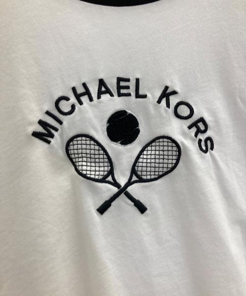 MICHAEL KORS（マイケルコース）MICHAEL KORS (マイケルコース) 刺繍入りTシャツ ホワイト サイズ:XLの古着・服飾アイテム