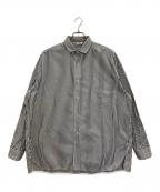 ticcaティッカ）の古着「ストライプシャツ」｜ブラック
