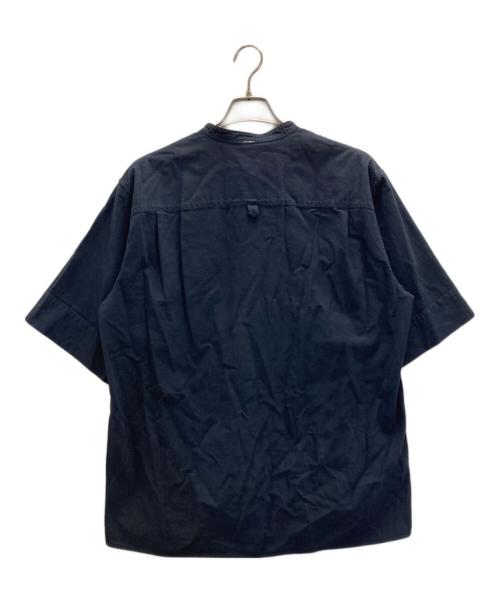 MHL（マーガレットハウエル）MHL (エムエイチエル) 半袖シャツ ネイビー サイズ:Lの古着・服飾アイテム