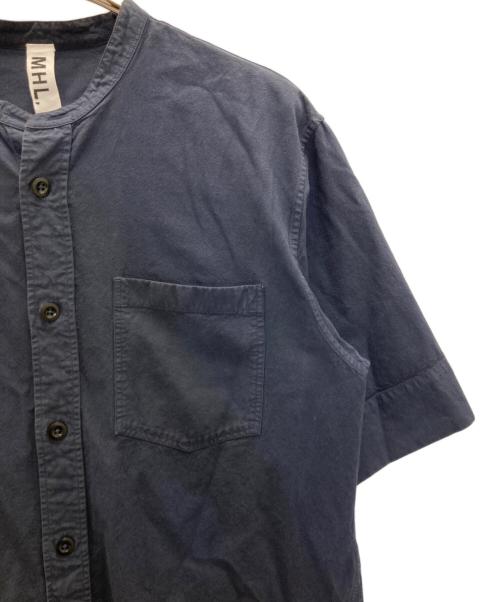 MHL（マーガレットハウエル）MHL (エムエイチエル) 半袖シャツ ネイビー サイズ:Lの古着・服飾アイテム