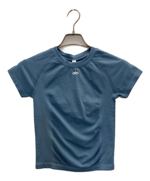 alo yoga（アローヨガ）ALO Yoga (アローヨガ) 半袖カットソー ブルー サイズ:SIZE S 未使用品の古着・服飾アイテム