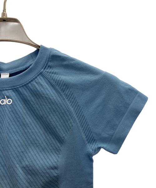 alo yoga（アローヨガ）ALO Yoga (アローヨガ) 半袖カットソー ブルー サイズ:SIZE S 未使用品の古着・服飾アイテム
