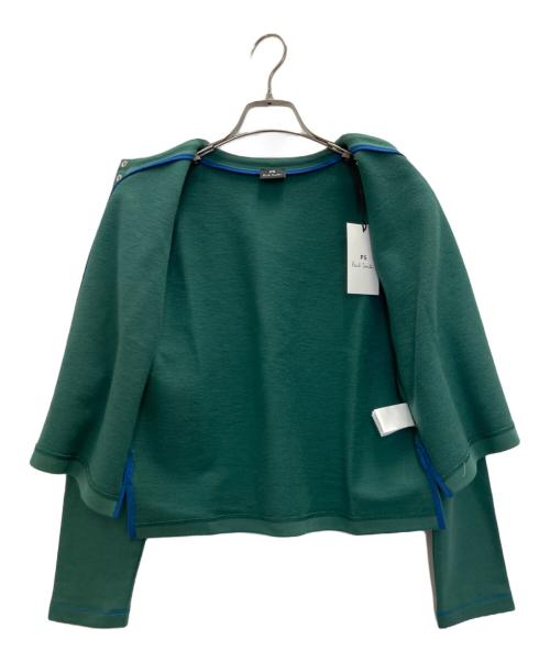 PAUL SMITH（ポールスミス）PAUL SMITH (ポールスミス) スウェットカーディガン グリーン サイズ:Ｍ 未使用品の古着・服飾アイテム