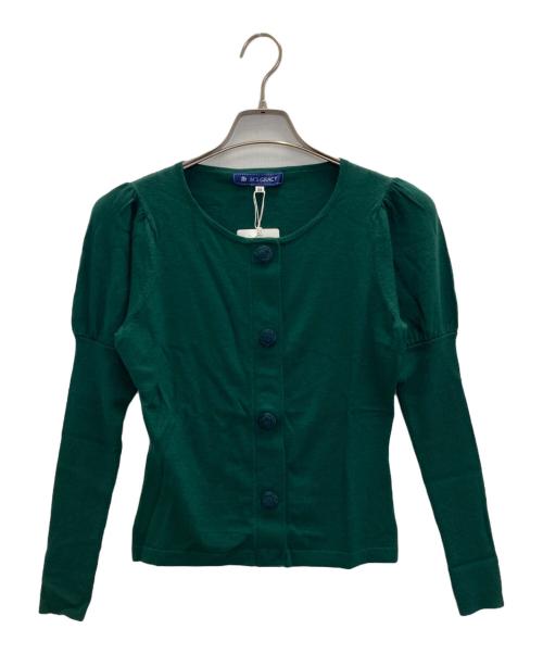 M'S GRACY（エムズグレイシー）M'S GRACY (エムズグレイシー) ウール混カーディガン グリーン サイズ:SIZE38の古着・服飾アイテム