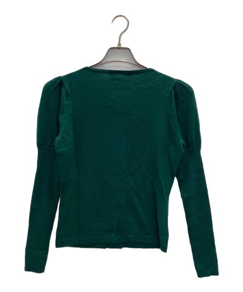 M'S GRACY（エムズグレイシー）M'S GRACY (エムズグレイシー) ウール混カーディガン グリーン サイズ:SIZE38の古着・服飾アイテム