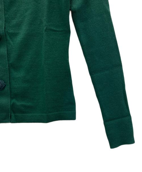 M'S GRACY（エムズグレイシー）M'S GRACY (エムズグレイシー) ウール混カーディガン グリーン サイズ:SIZE38の古着・服飾アイテム