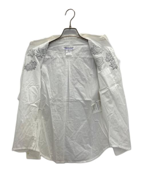 COMME des GARCONS COMME des GARCONS（コムデギャルソン コムデギャルソン）COMME des GARCONS COMME des GARCONS (コムデギャルソン コムデギャルソン) 花柄デザインシャツブラウス ホワイト サイズ:SIZE SSの古着・服飾アイテム