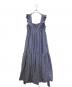 MYLAN（マイラン）の古着「Back Open Frilled Shoulder Dress」｜インディゴ