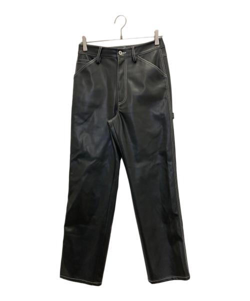 Gypsohila（ジプソフィア）Gypsohila (ジプソフィア) Eco Painter Pants ブラック サイズ:SIZE 38の古着・服飾アイテム