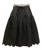 ）の古着「Embroidery Skirt」｜ブラック