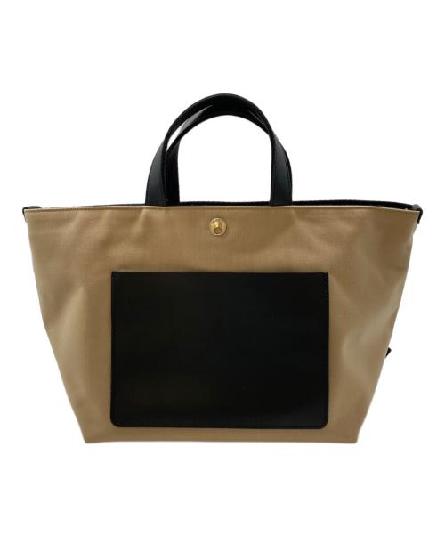Breath TOPKAPI（ブレス トプカピ）Breath TOPKAPI (ブレス トプカピ) ハンドバッグ ベージュ×ブラックの古着・服飾アイテム